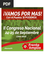 Convocatoria II Congreso Nacional Politico Organizativo