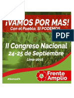 Convocatoria II Congreso Nacional Politico Organizativo