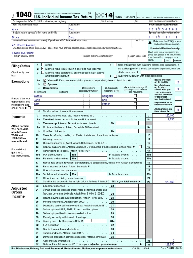 Alice Tax Form PDF Irs Tax Forms Tax Deduction