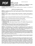 Ley 25.248 Contrato de Leasing