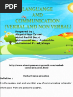 Download Comparison Verbal and Non Verbal by Muhammad Fuad SN31989165 doc pdf