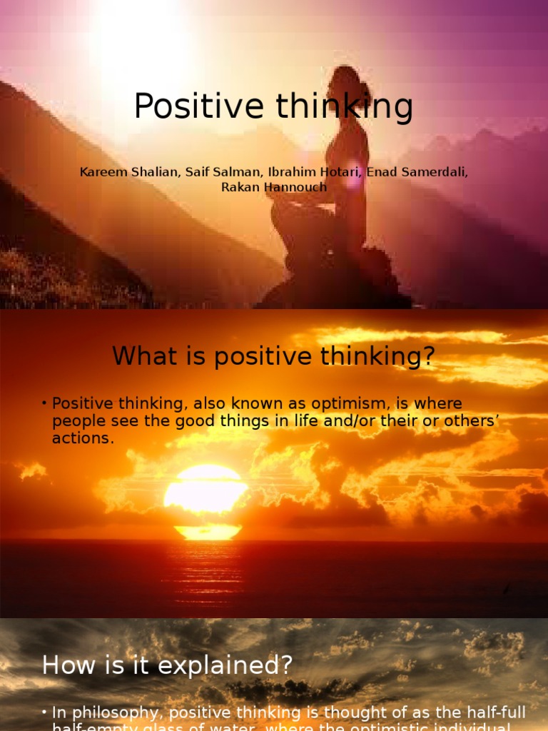 Understanding Positive Thinking Concepts | PDF