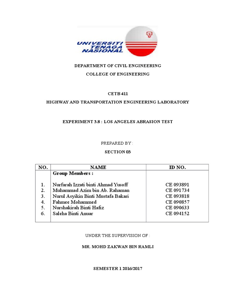 Los Angeles Abrasion Test Analysis | PDF | Wear | Construction Aggregate