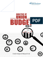 Analysis of Union Budget 2016-17