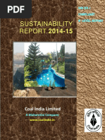 Sustainability Report 2014-15 of Coal India Limited 10082015