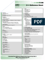 Cpp Reference Sheet