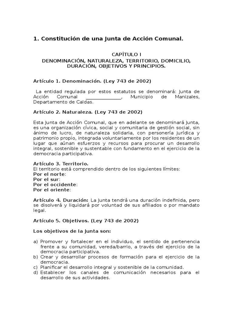 Juntas de Acción Comunal Comunidad Democracia