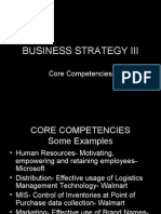 Business Strategy III Core Comp