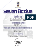 Certificado Windows 7