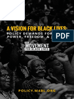 Movement For Black Lives - 2016 Policy Platform
