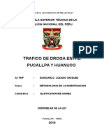 Tráfico de drogas entre Pucallpa y Huanuco