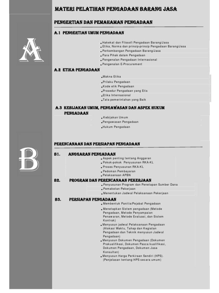 Materi BARANG DAN JASA PDF | PDF