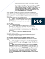 Revised Senior I B English Critical Analyses Guidelines