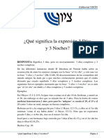 Qué Significa La Expresión 3 Días y 3 Noches