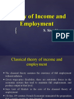 Theory of Income and Employment
