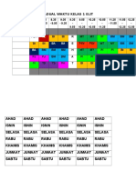 Jadual Waktu Kelas 1 Elit