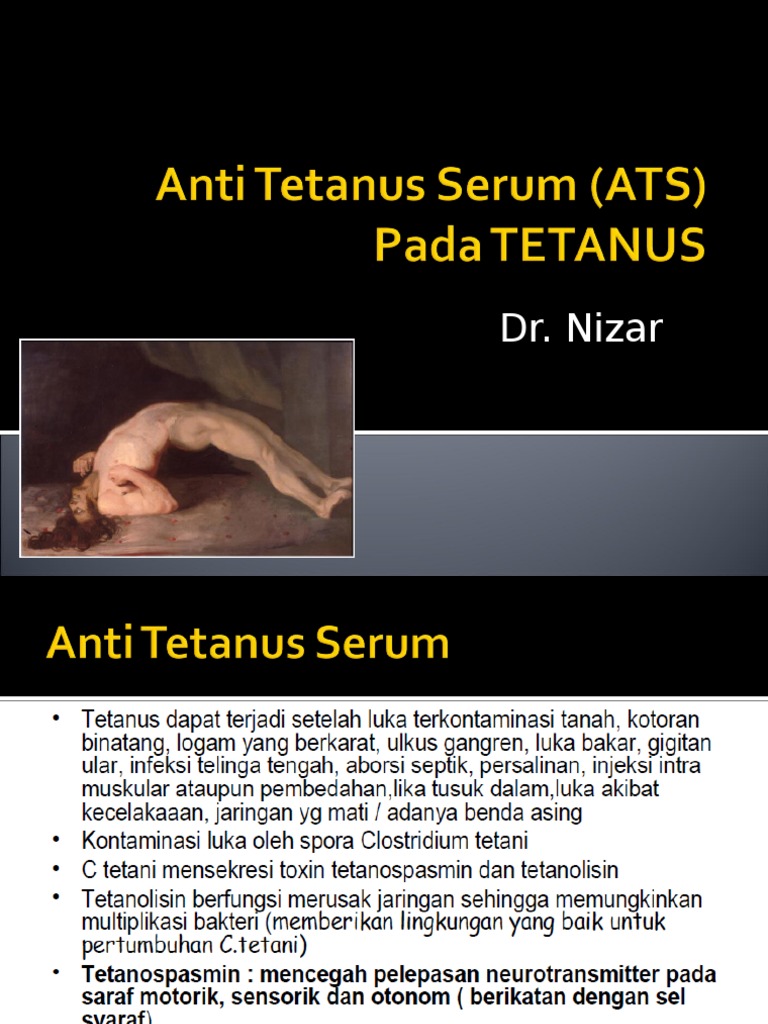 Anti Tetanus Serum (ATS) Kesehatan Masyarakat Medis
