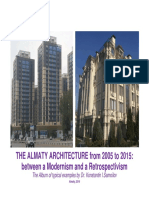 The Almaty architecture from 2005 to 2015
