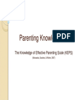 The Knowledge of Effective Parenting Scale 