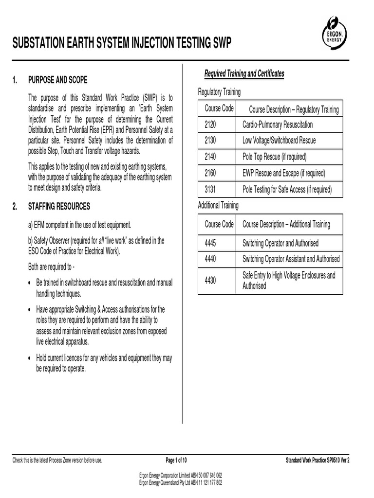 Substation Earth Testing | PDF | Technology & Engineering
