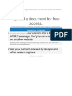 Upload A Document For Free Access