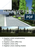 FUNGSI VEGETASI DALAM ARSITEKTUR