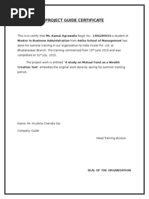 Nj Mutual Fund Project On Wealth Creation Index Fund Mutual Funds