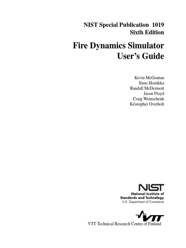 Fire Dynamics Simulator User's Guide | PDF | National Institute Of ...