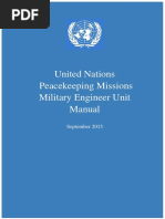 United Nations Peacekeeping Missions Military Engineers Manual