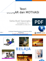 1 SBS - Teori Belajar - Motivasi