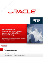 Implement Oracle Taleo Cloud Fixed Scope - V3