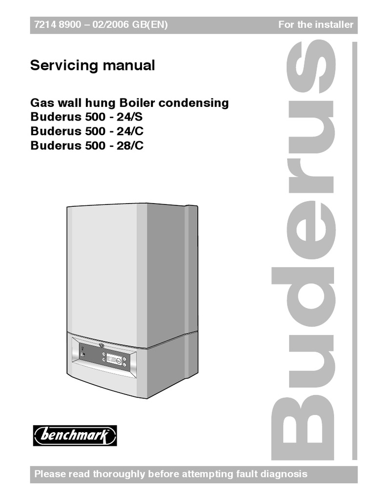 Manual Service BUDERUS | PDF | Water Heating | Valve