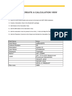 ECP Training Document - Calculation View