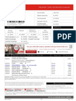 My Summary My Rewards: Statement Date Minimum Amount Due Total Amount Due Remember To Pay by Total Outstanding