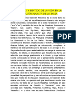 Desapego y sentido vida tradición Advaita India