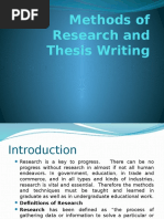 Methods of Research