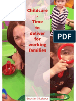 Childcare Provision-Time To Deliver For Working Families