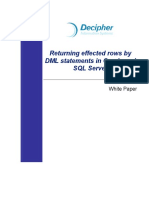 Returning Affected Rows by DML Statement