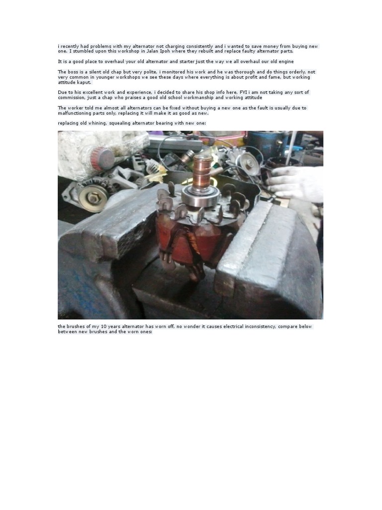 Kedai Repair Alternator PDF Transport