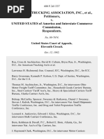 American Trucking Association, Inc. v. United States of America and Interstate Commerce Commission, 688 F.2d 1337, 11th Cir. (1982)