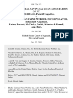 Atlantic Federal Savings & Loan Association of Ft. Lauderdale v. Blythe Eastman Paine Webber, Incorporated, Ruden, Barnett, McClosky Smith, Schuster & Russell, 890 F.2d 371, 11th Cir. (1989)