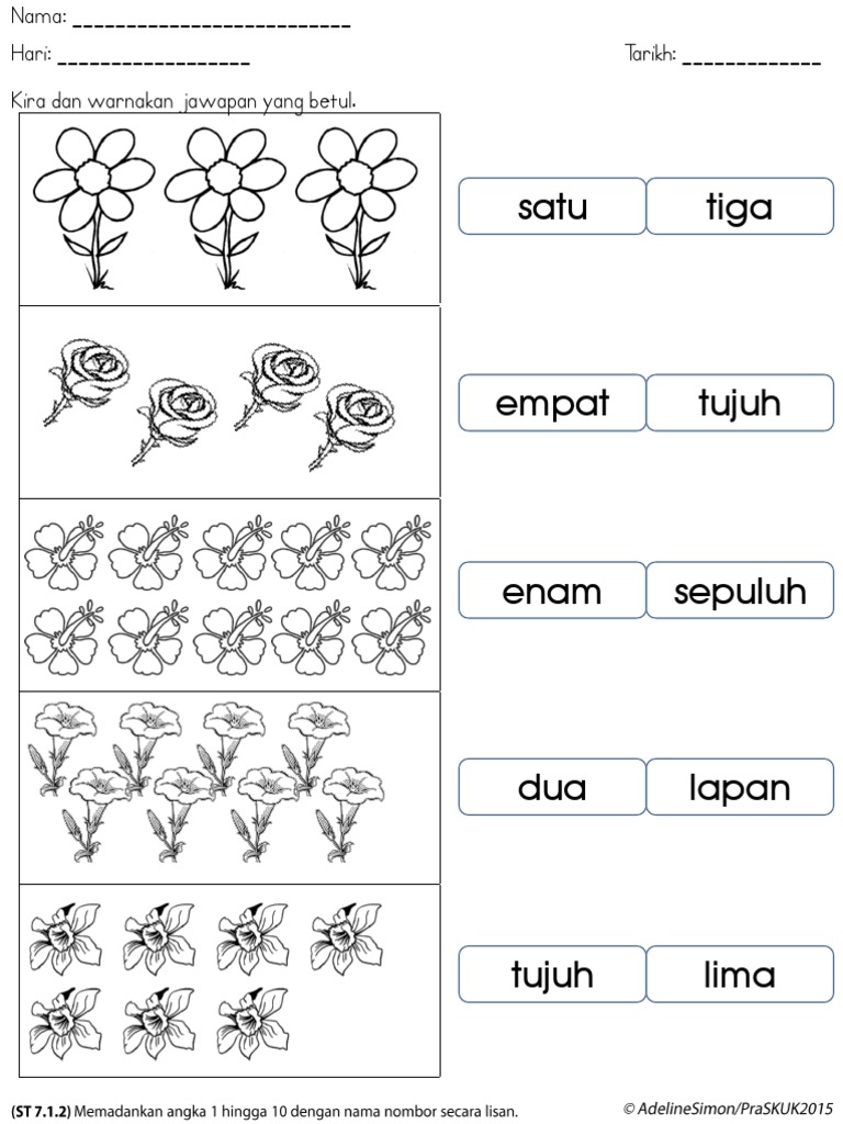 Kira Dan Warnakan Jawapan Yang Betul Pdf
