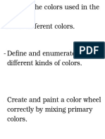 Objectives of Color