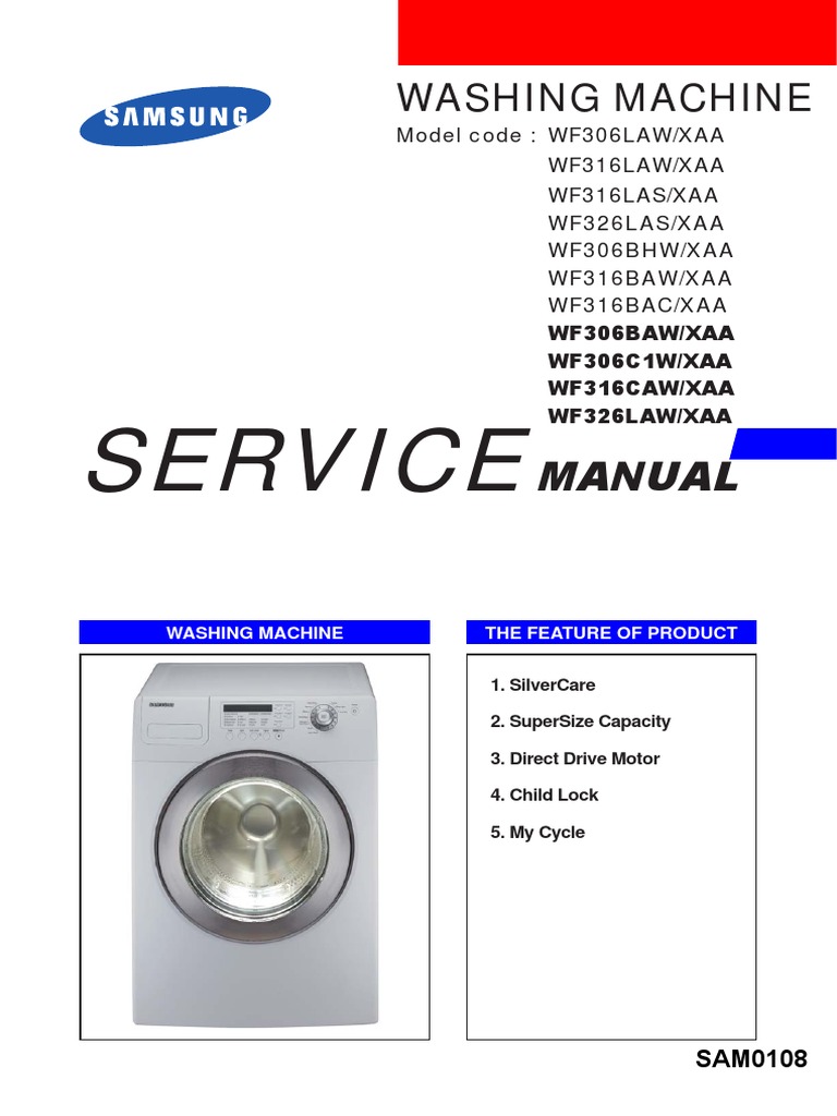 Samsung Digital Inverter Washing Machine Front Loader Manual napnepal