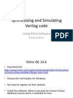 Synthesizing and Simulating Verilog Code: Using Xilinx Software