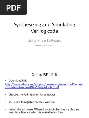 Synthesizing And Simulating Verilog Code Using Xilinx Software