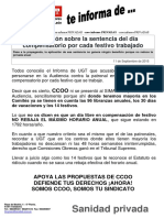 Pub159707 Informa Privadas Sentencia de Dia Compensatorio Por Festivo Trabajado PDF