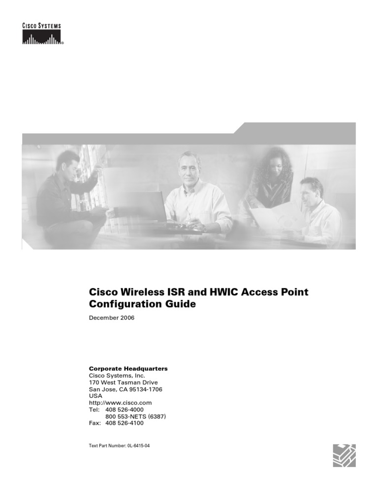 Cisco Wireless ISR & HWIC Access Point | PDF | Wireless Lan | Radius