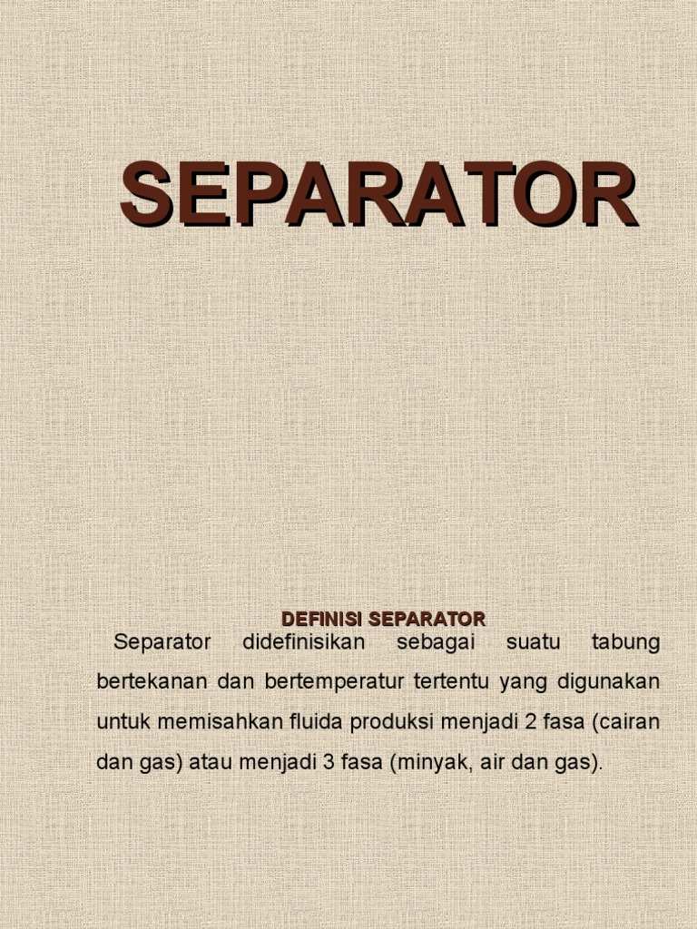 Separator | PDF | Griya & Taman