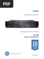 994-0089 D400 Substation Gateway Hardware User Manual v1.30 R12